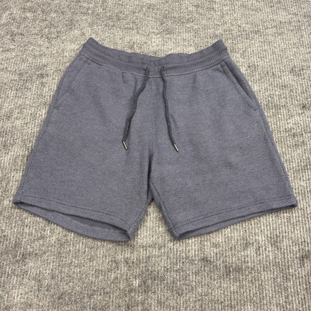 Faherty Freeport Whitewater Sweatshorts Mens M Blue Terry Knit Stretch Shorts